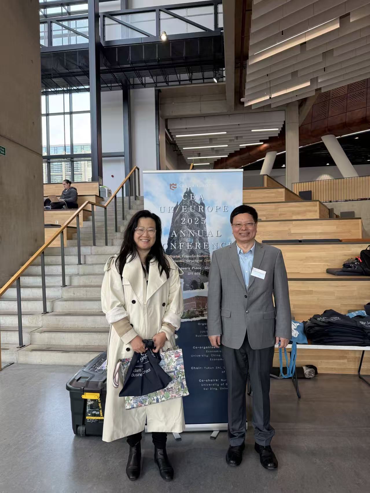 Jiajing Sun with Prof. Yongmiao Hong, Glasgow